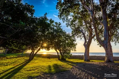 A sunset over Shoal Point