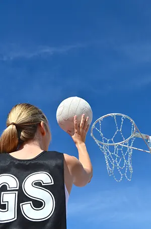 netball captured by sports photographer mackay